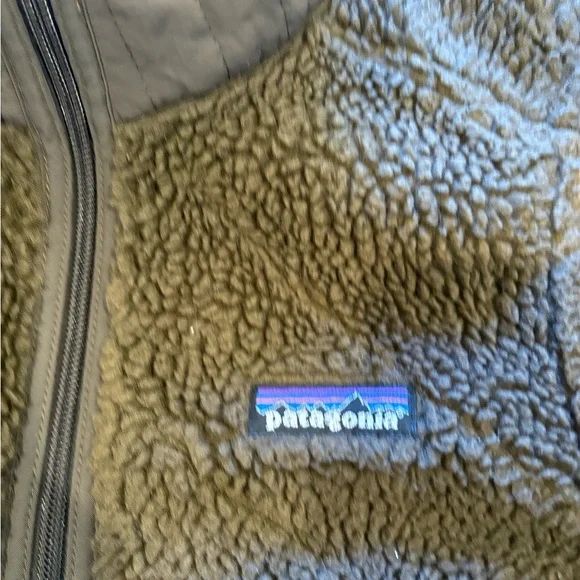 Patagonia Synchilla Retro-X Brown Fleece Vest Women’s Small Deep Pile - Picture 4 of 15